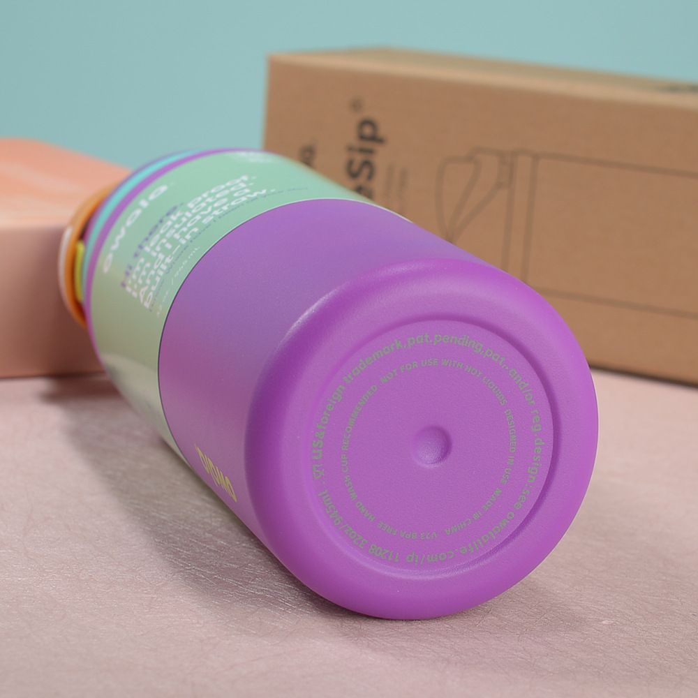 Dual-Function Stainless Steel Water Bottle with Free-Sip Lid