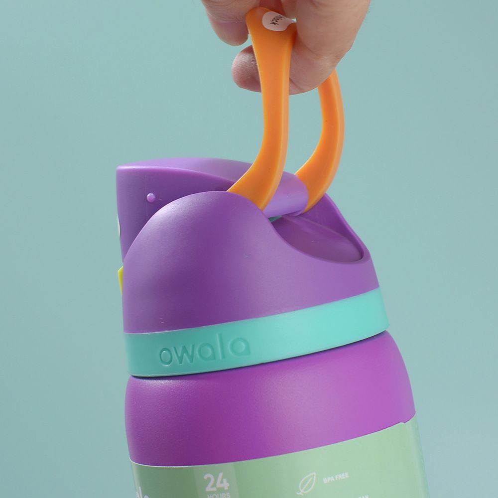 Dual-Function Stainless Steel Water Bottle with Free-Sip Lid