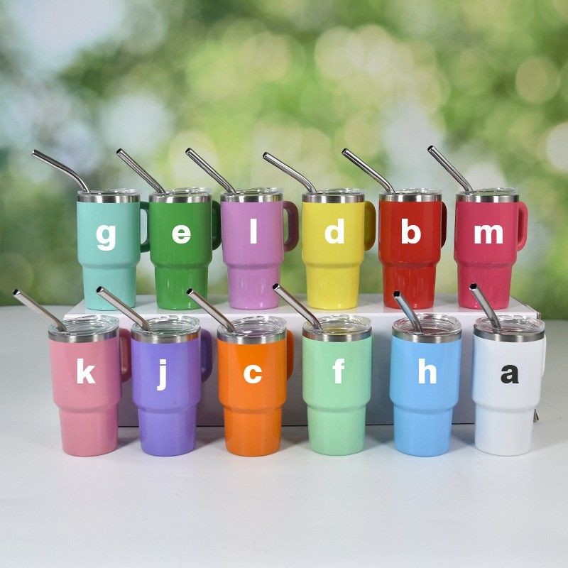 3oz 4oz double wall stainless steel tumbler with handle