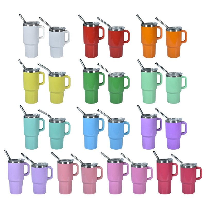 3oz 4oz double wall stainless steel tumbler with handle