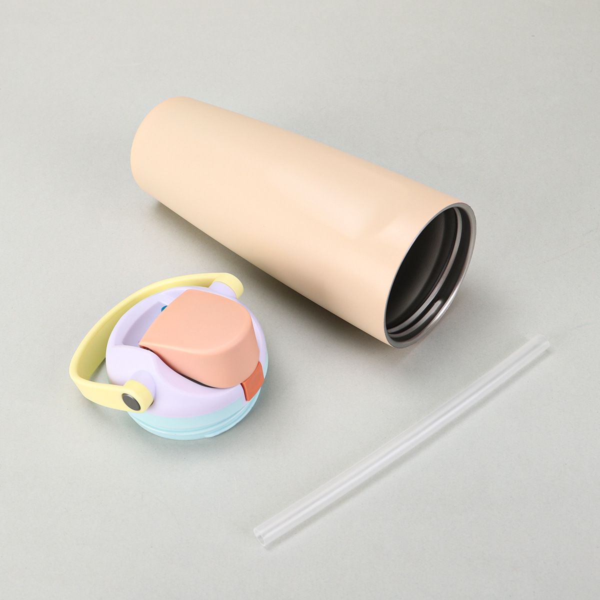 Free Sip Insulated Stainless Steel Water Bottle with Handle and Straw for Sports