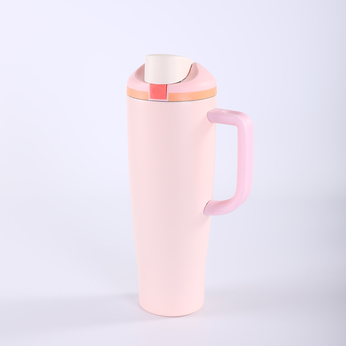Dual-Drink 40oz Stainless Steel Insulated Tumbler with Handle