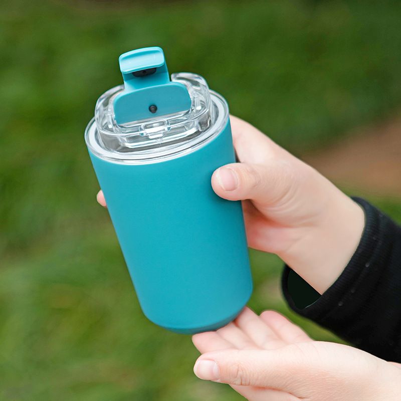 Stainless Steel Flip Top Tumbler for Office, Home & Camping