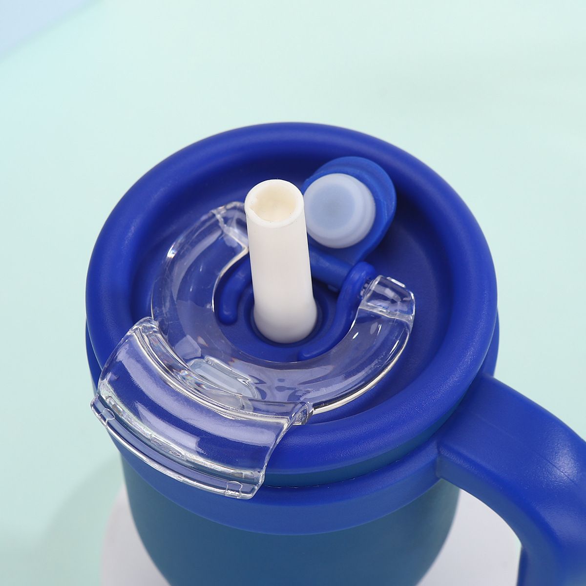 14oz Vacuum Insulated Kids Stainless Steel Tumbler – BPA-Free Dual-Drink Cup with Handle & Foldable Lid