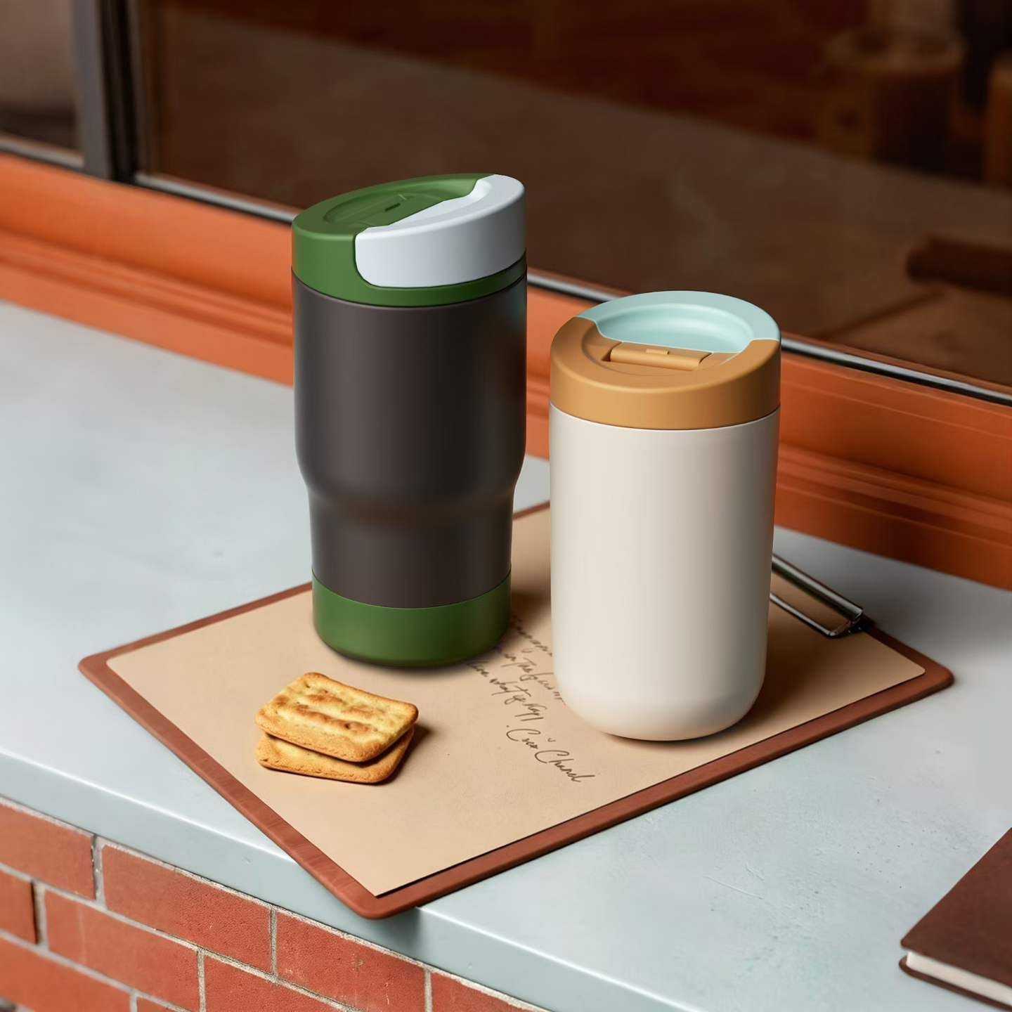 Designed for the Daily Commute: Say goodbye to bulky tumblers. Our travel mug is specifically shaped to fit perfectly into your car's cup holder, making it the safest and most convenient choice for dr